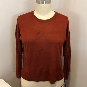 Zara Rust Lightweight Knit Sweater